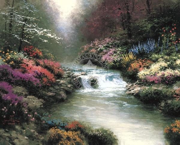 Thomas Kinkade Besides Still Waters